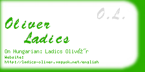 oliver ladics business card